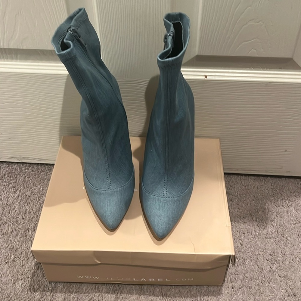 JLUXLABEL denim booties